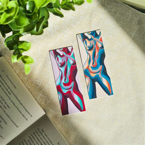 Quirky Nude Bookmarks Body Confidence Nude Woman Female Etsy UK