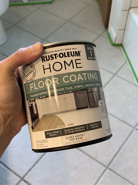 Rust-Oleum Home Floor Coating for Painting Tile Floors