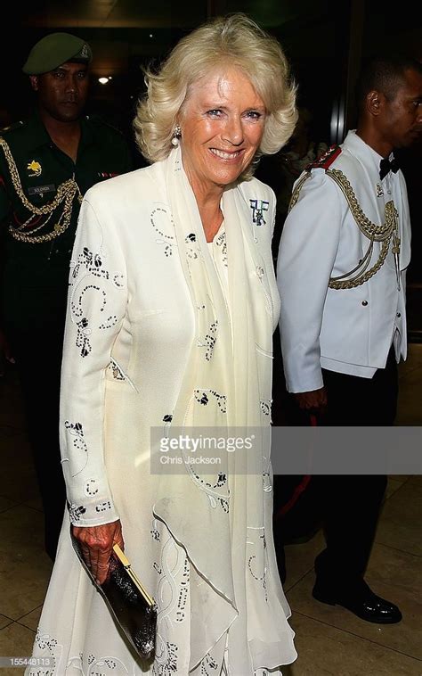 Camilla, Duchess of Cornwall arrives for dinner at the Crown Plaza