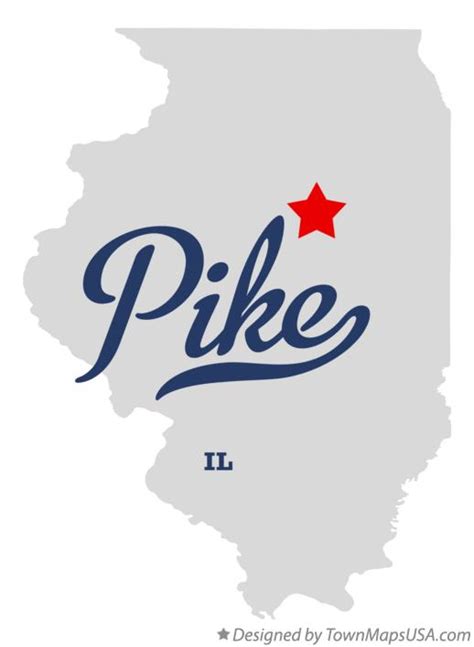 Map of Pike, IL, Illinois