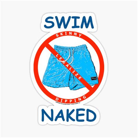 Swim Naked Trunks Sticker For Sale By Lotzuv Redbubble