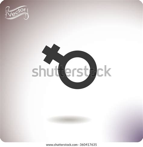 Female Icon Women Sex Signwhite Button Stock Vector Royalty Free Shutterstock