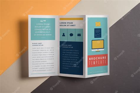 Premium Psd Modern Trifold Brochure Mockup