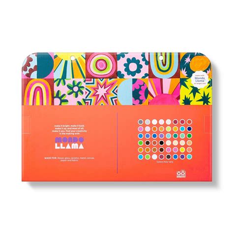 Acrylic Paint Pot Set Mondo Llama 96 Ct Shipt