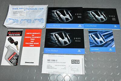 2005 Honda Civic Hybrid Owners Manual EBay