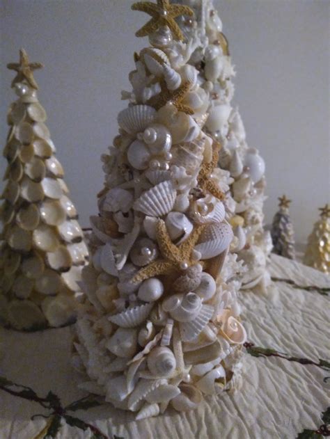 Seashell Tree Seashell Christmas Tree Seashell Christmas Coastal Christmas Decor Beach