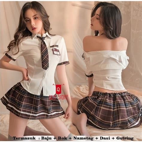 Jual Lingerie Sexy Hot Cosplay Costume JK Set Uniform Seragam Sekolah