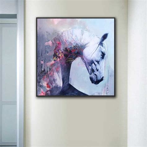 Tableau Tête de Cheval Blanc - Tableaux du Monde