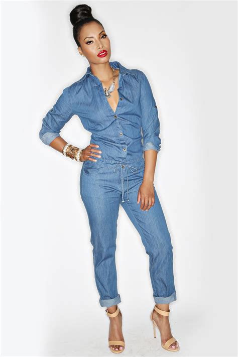 Bee Lite Denim Jumper - swankblue | Chic cheap denim jumpsuit, Cheap