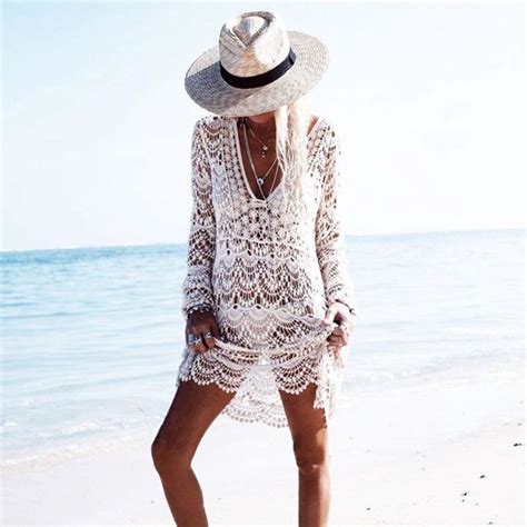 Gehaakt Strand Jurkje Bikini Cover Up Gypsy Beach Boho Sexy Strand Jurkje Bol