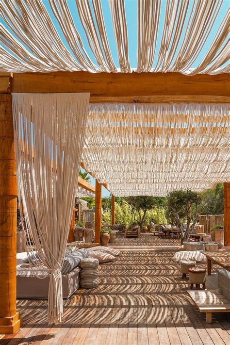 Santanna Mykonos Beach Club Beach Restaurant Design Beach House