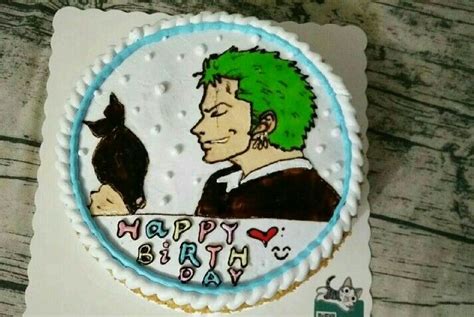 Zoro Zoro One Piece Cake Roronoa Zoro Pretty Cakes Cute Cakes Onii San Anime Cake Kirby