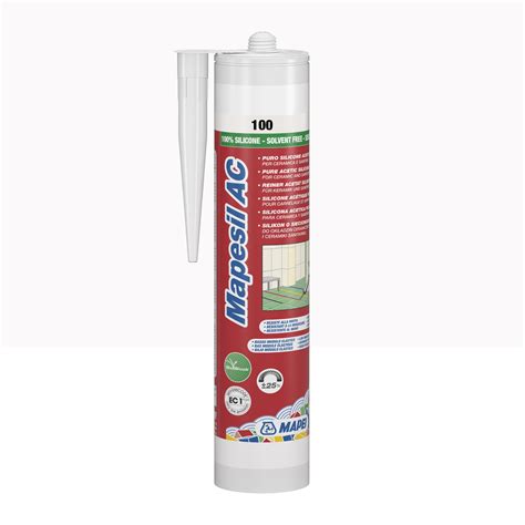 Silikon sanitarny Mapesil AC 100 310 ml Biały Mapei - Leroy Merlin