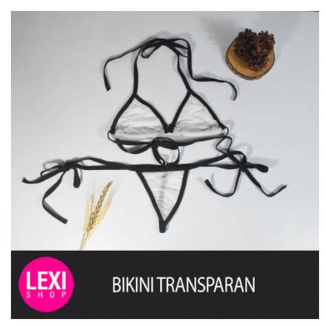 Jual Top Bikini Set Transparan Wanita Sexy Bikini Set G String Thong Kota Denpasar Fast