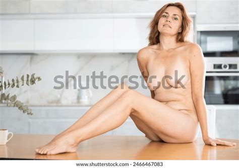 Adult Naked Woman Posing Sitting On Stock Photo Shutterstock