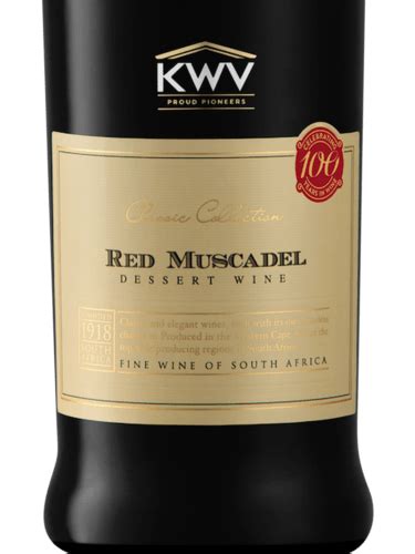 N.V. KWV Classic Collection Red Muscadel | Vivino