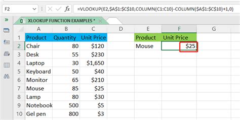 Jak používat funkci NEW ADVANCED XLOOKUP v Excelu 10 příkladů