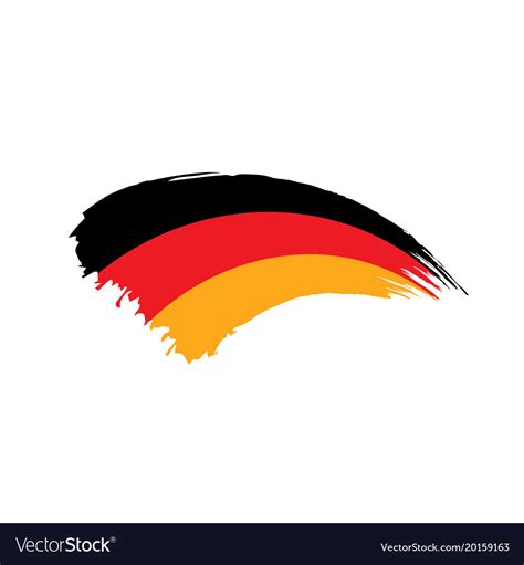 Germany flag Royalty Free Vector Image - VectorStock