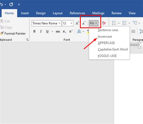 Cara Merubah Huruf Capital Menjadi Huruf Kecil Di Microsoft Word