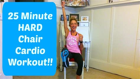 25 Minute Challenging Chair Cardio Workout. Stay Fit With An Injury or ...