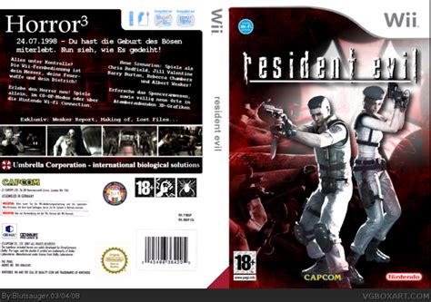 Resident Evil Wii Wii Box Art Cover By Blutsauger