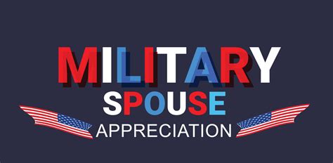 Military Spouse Appreciation Day Template For Background Banner Card Poster Vector