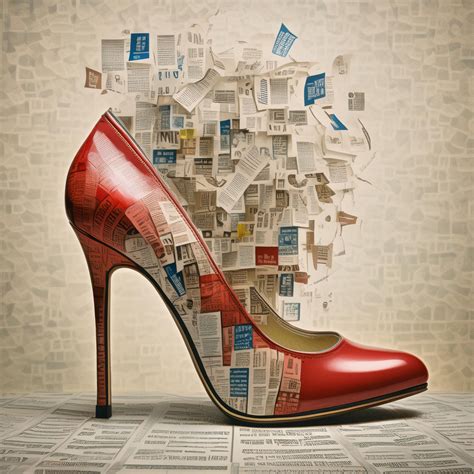red high heel mixed media art  stock photo public domain pictures