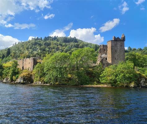 Urquhart Castle From Loch Ness Stock Photo Image Of Britain Castle