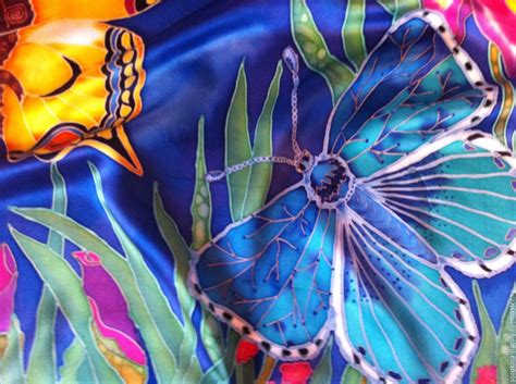 Платок Батик "Прекрасный махаон." в интернет-магазине Ярмарка Мастеров ...