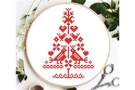 Christmas Tree Cross Stitch Pattern Pdf Easy Folk