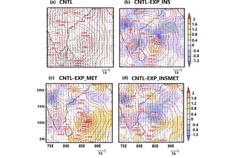 Day 5 Forecast Of 850 Hpa Wind And Mslp In The A Cntl And The