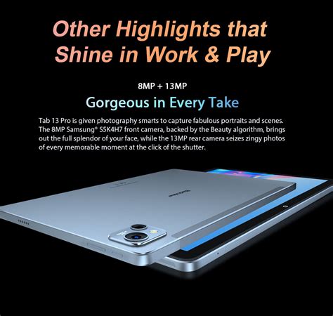 Blackview Tab 13 Pro Helio P60 8+128GB 4G Tablet - Blackview Global ...