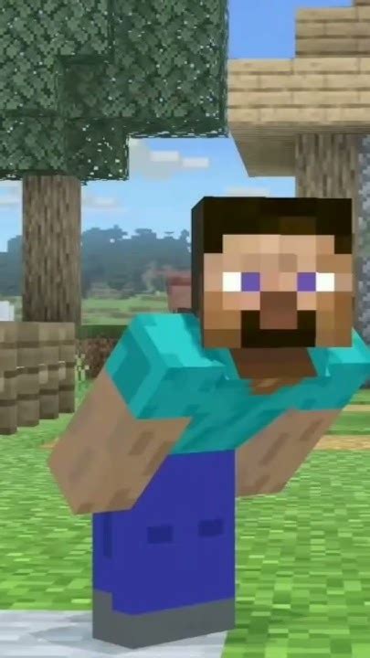 Steve Just Had To Join In 🤣 Minecraft Minecraftshorts Minecraftmemes