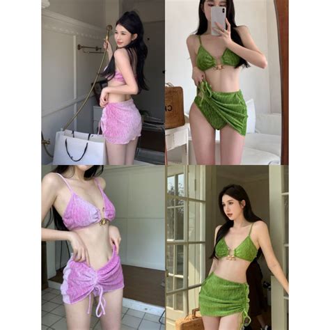 บกน BIKINI สไตลเกาหล เซกซ ชดวายนำผหญง บกนสามชนกระโปรงเซกซชดวายนำชาย