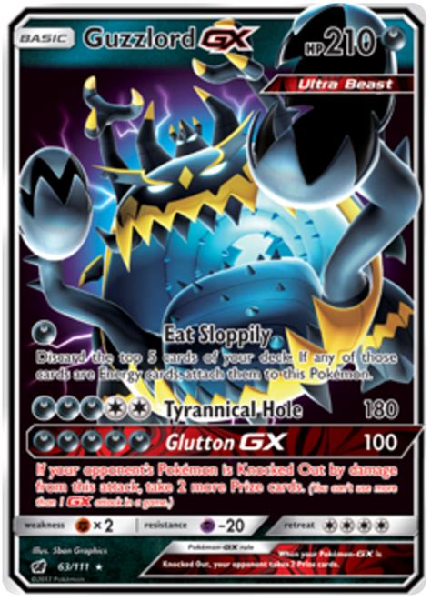 Guzzlord Gx Crimson Invasion Pokemon Card