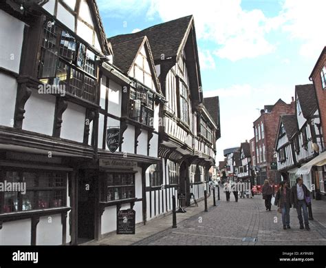 Worcester Tudor Houses And Shops Stock Photo 5562808 Alamy