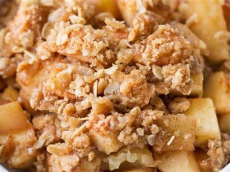 Apple Crisp Made With Instant Oatmeal Recipes Blog Dandk