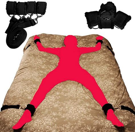 Buy Wrist And Ankle Restraints For Couple Under Queen Bed Straps Sex Bondaged Adjustable Arm And