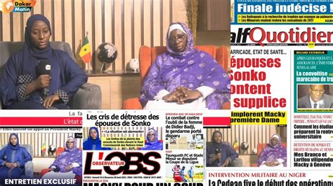 Sortie De Anna Diamanka Et Khady K B Revue De Presse Du Samedi