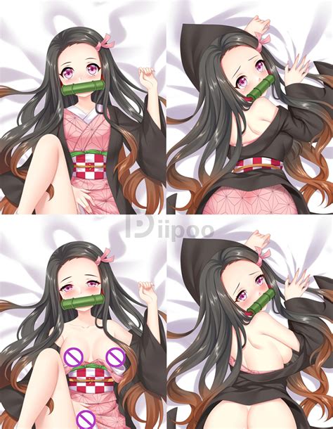 Nezuko Kamado Undressable Hentai Body Pillow Naked Dakimakura Kimetsu