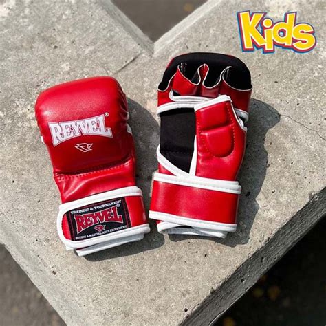 Перчатки с открытой ладонью Reyvel, S, Искусственная кожа, красный по ...