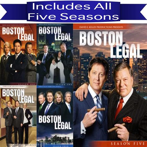 Boston Legal Seasons 1 5 Dvd Set Pristine Sales