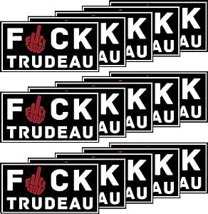 Pcs Fuck Trudeau Fuck Trudeau Sticker For Car Window Rearview Mirror Bumper Sticker Decal