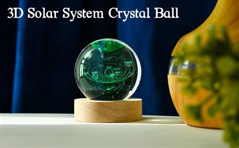 Amazon IFOLAINA 3D Solar System Crystal Ball 60mm Universe Gifts