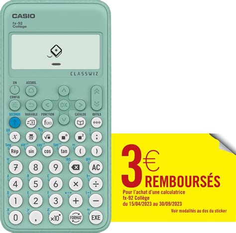 Casio Calculatrice Scolaire Fx Coll Ge Classwiz Engineering