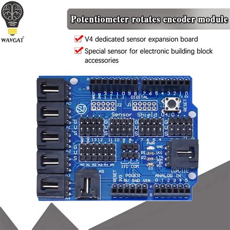 Electr Nica Inteligente Para Arduino Sensor Shield V V M Dulo Anal Gico Digital Placa