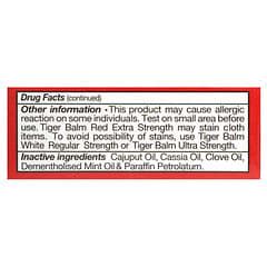 Tiger Balm Pain Relieving Ointment Red Extra Strength Oz G