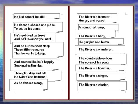 The River By Valerie Bloom