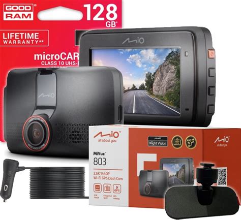 Videorekordér MIO MiVue 803 1440p 2,5K 140° Wi-Fi GPS + 128GB karta za ...