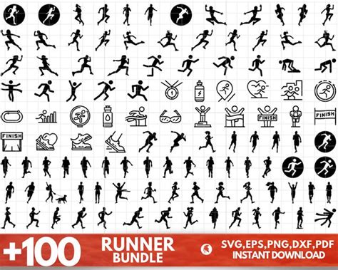 110 Runner Svg Bundle Running People Svg Runner Svg Running Man Svg